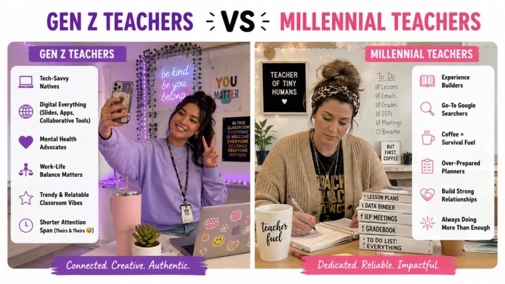 Gen Z Teachers vs Millennial Teachers